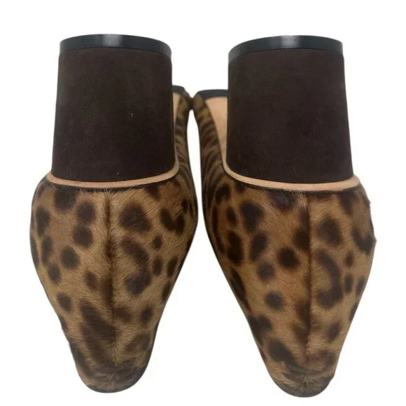 New Sarah Flint Perfect Emma Chocolate Leopard Haircalf Pointed Toe 50mm Pumps 8 - Picture 8 of 15